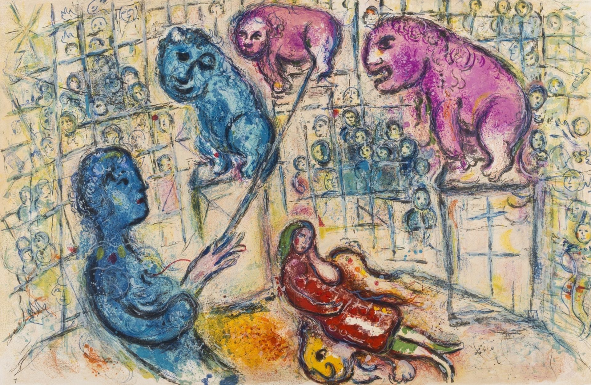 Chagall (Marc) Cirque, one of 270 copies on Arches signed by the artist, 38 lithographs, 23 … - Bild 14 aus 29