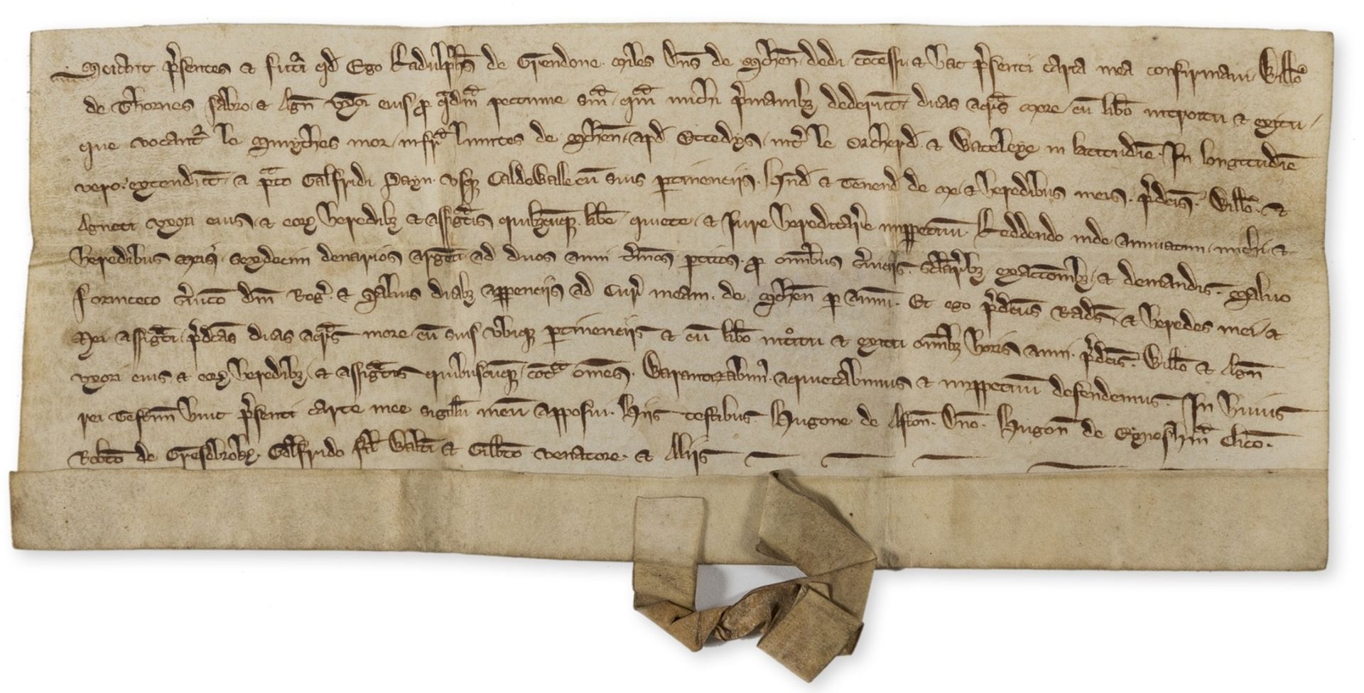 Grendon (Sir Ralph de) I, Sir Ralph de Grendone, kt, have granted to William de Thomas Faber …