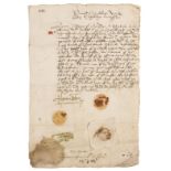 Elizabeth I's cousin.- Carey (Henry, first Baron Hunsdon, Lord Chamberlain) Warrant certifying …