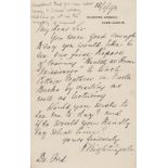 Nightingale (Florence) Autograph Letter signed to Dr Ord, 1893, "You were so good enough to say …