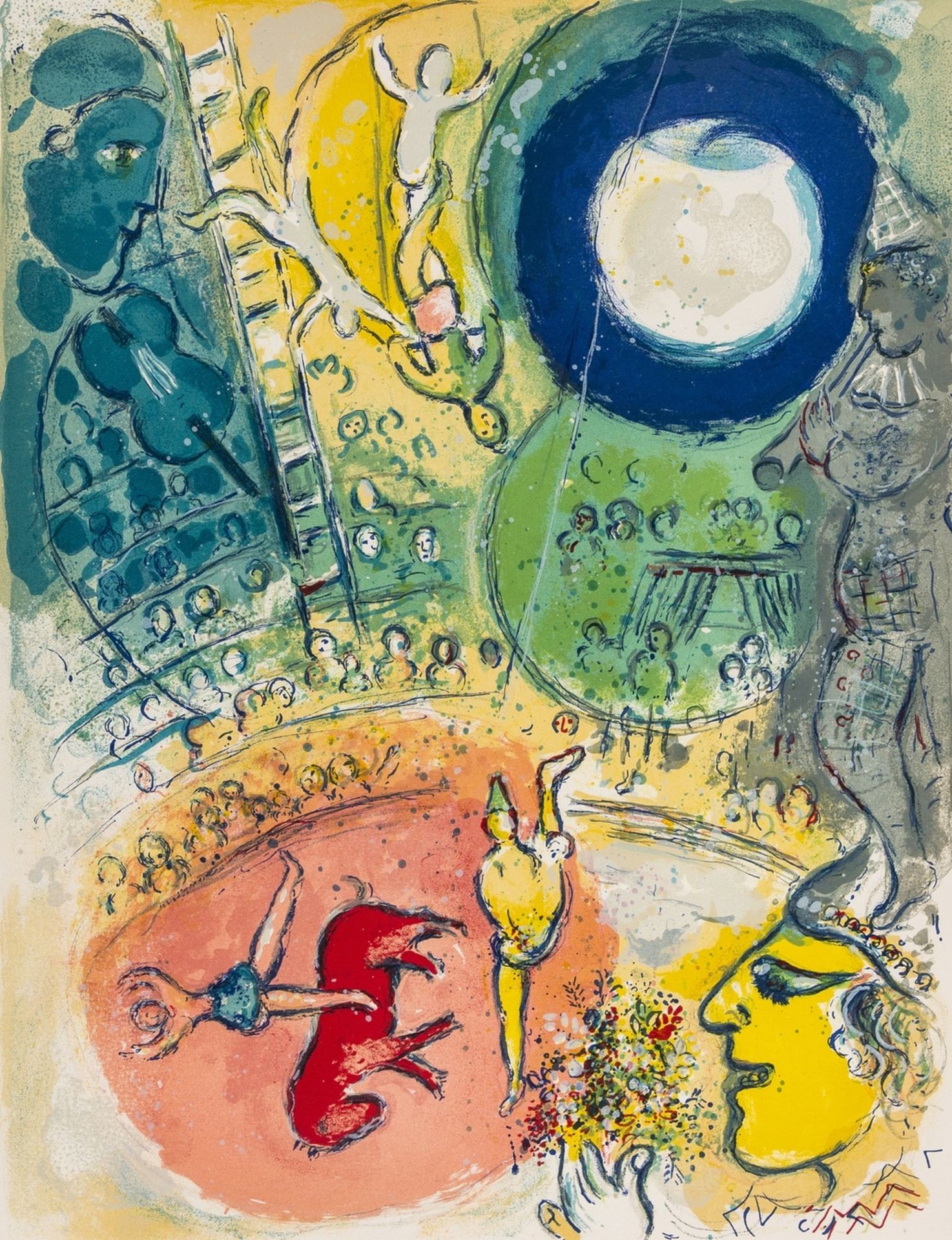 Chagall (Marc) Cirque, one of 270 copies on Arches signed by the artist, 38 lithographs, 23 … - Bild 13 aus 29