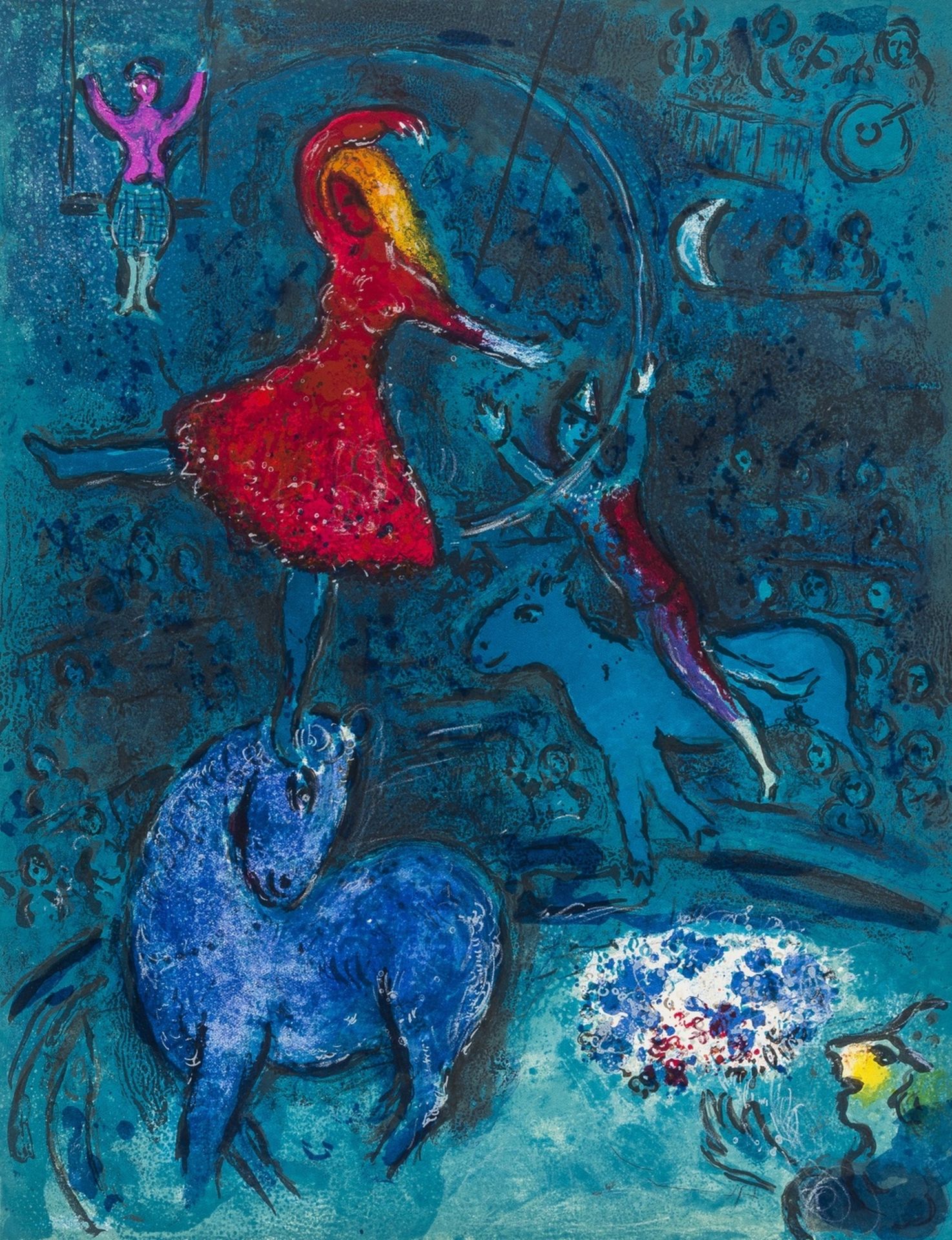 Chagall (Marc) Cirque, one of 270 copies on Arches signed by the artist, 38 lithographs, 23 … - Bild 8 aus 29