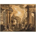 Architecture.- Panini (Giovanni Paolo, 1691-1765), after. Two classical capriccios, a pair, [1788] …