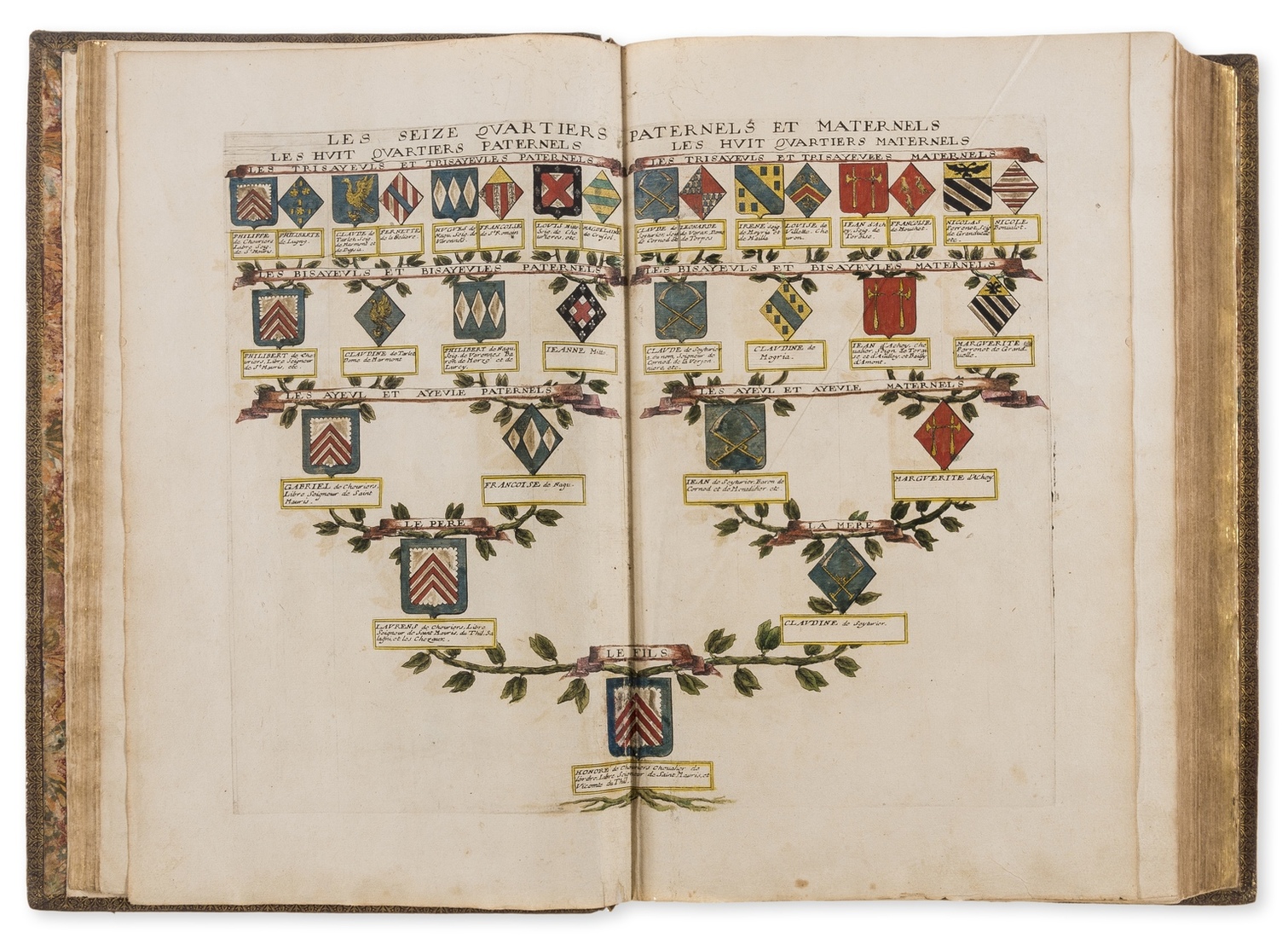 Geliot (Louvan) La Vraye et Parfaite Science des Armoiries.., numerous engraved coats-of-arms, all … - Image 4 of 5