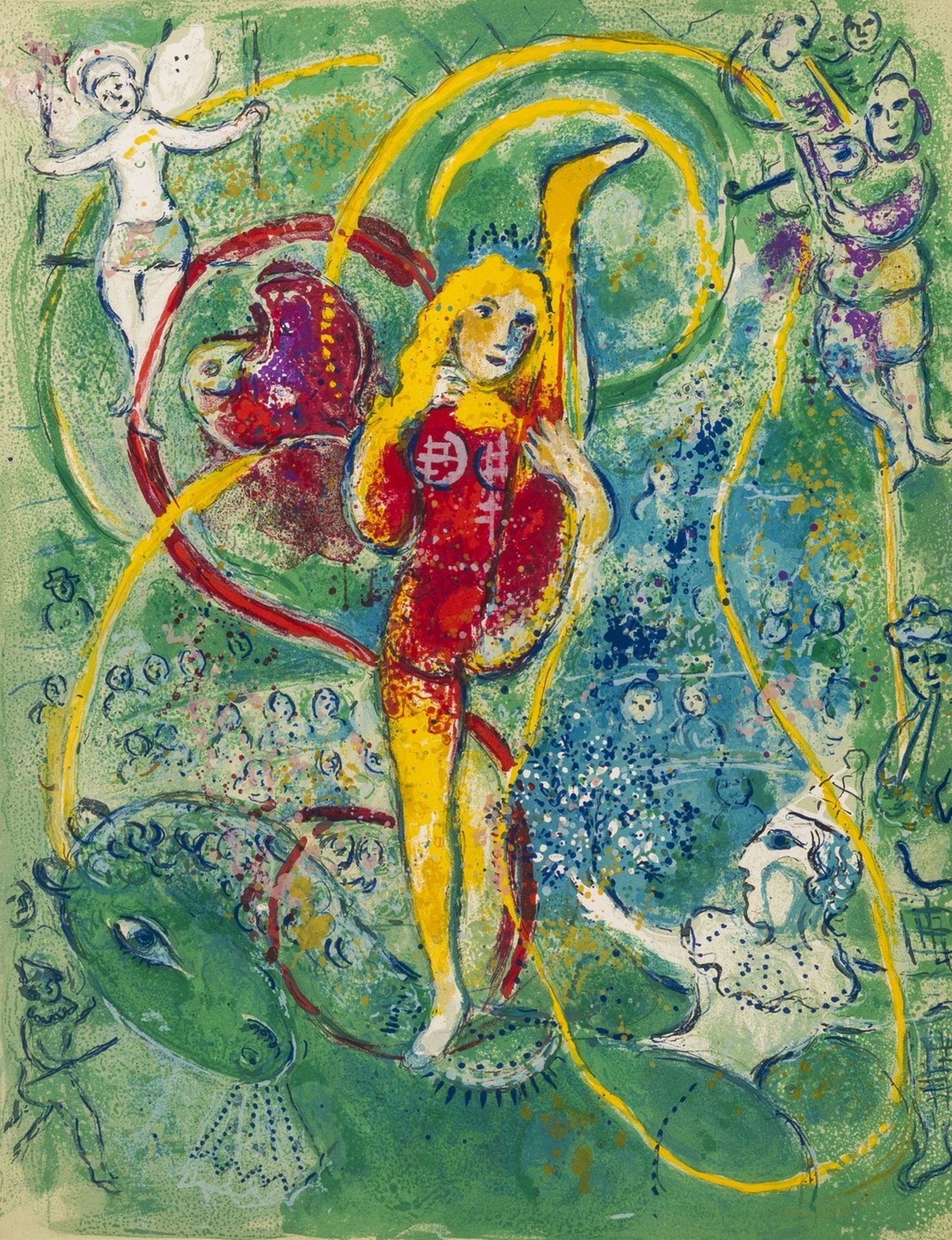 Chagall (Marc) Cirque, one of 270 copies on Arches signed by the artist, 38 lithographs, 23 … - Bild 6 aus 29