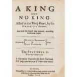 Beaumont (Francis) and John Fletcher. A King and No King. Acted at the Black-Fryars, by his …