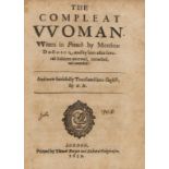 Feminism.- Du Bosc (Jacques) The Compleat Woman, translated by N. N., 2 parts in 1 vol., first …