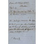 Prout (Samuel, watercolour painter).- Letters to Samuel Prout, including from: Benjamin Robert …