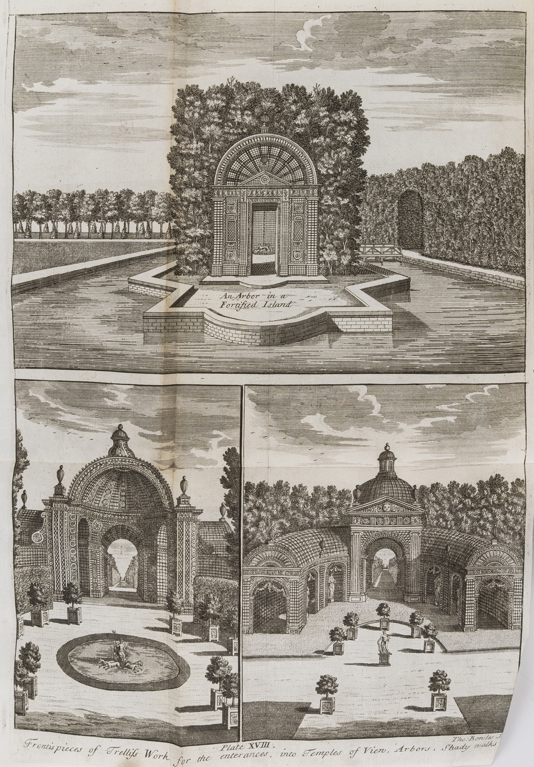 Gardens.- Langley (Batty) New Principles of Gardening, first edition, 1728 [1727]