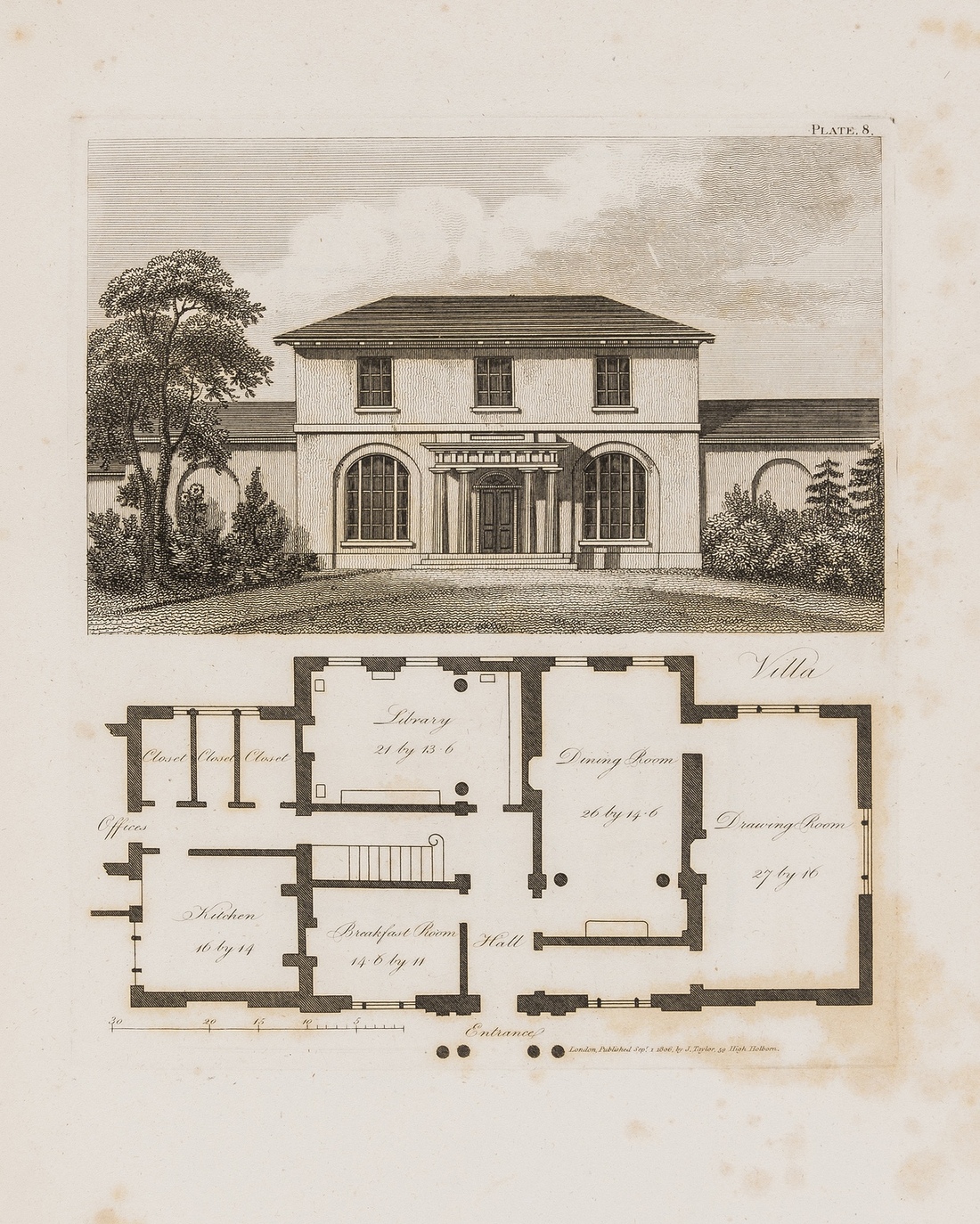 Lugar (Robert) The Country Gentleman's Architect, first edition, 1807.