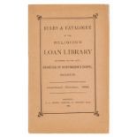 Brighton Library.- Rules & Catalogue of the Religious Loan Library Belonging to the Late Countess …
