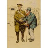 First & Second World War Posters.- Wood (Lawson) First World War recruiting poster depicting an …