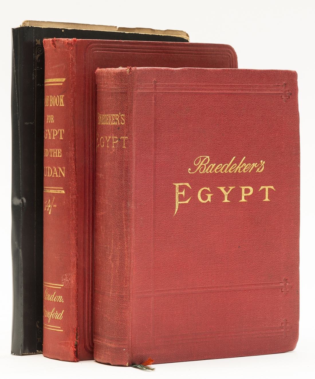 Baedeker (Karl, editor) Egypt. Handbook for Travellers, 1902; and 2 others, Travel (3)