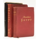 Baedeker (Karl, editor) Egypt. Handbook for Travellers, 1902; and 2 others, Travel (3)