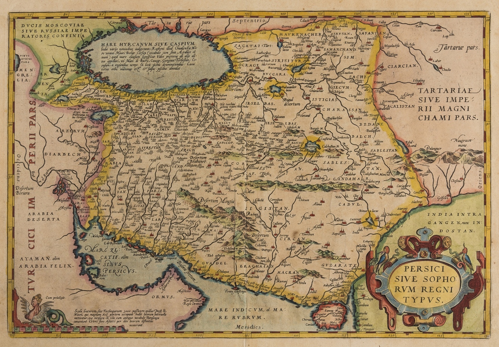 Middle East.- Ortelius (Abraham) Persici sive Sophorum Regni Typus, [c. 1590].