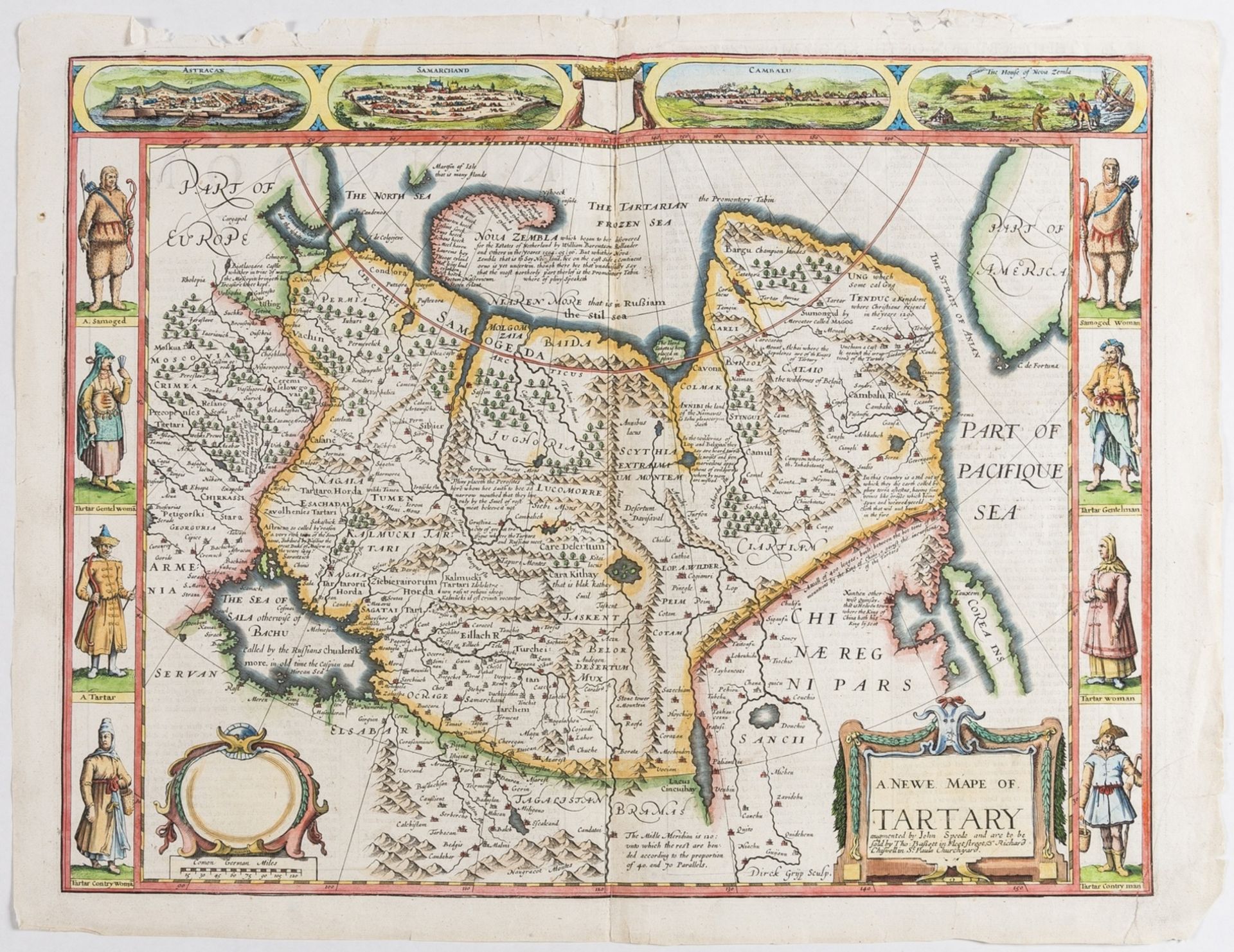 Asia.- Speed (John) A Newe Mape of Tartary, [1676].