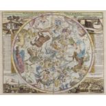 Celestial.- Homann (Johann Baptist) Hemisphaerium Coeli Boreale [and] Hemisphaerium Coeli …