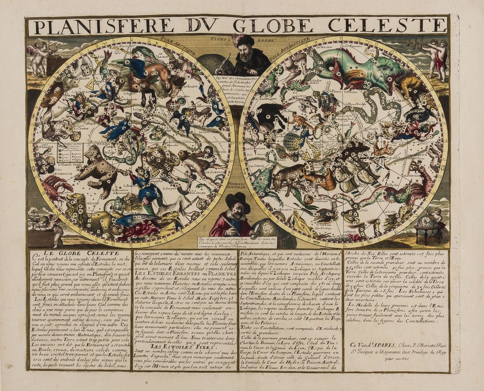 Celestial.- Mariette (Pierre, publisher) Planisfere du Globe Celeste, [c. 1650].