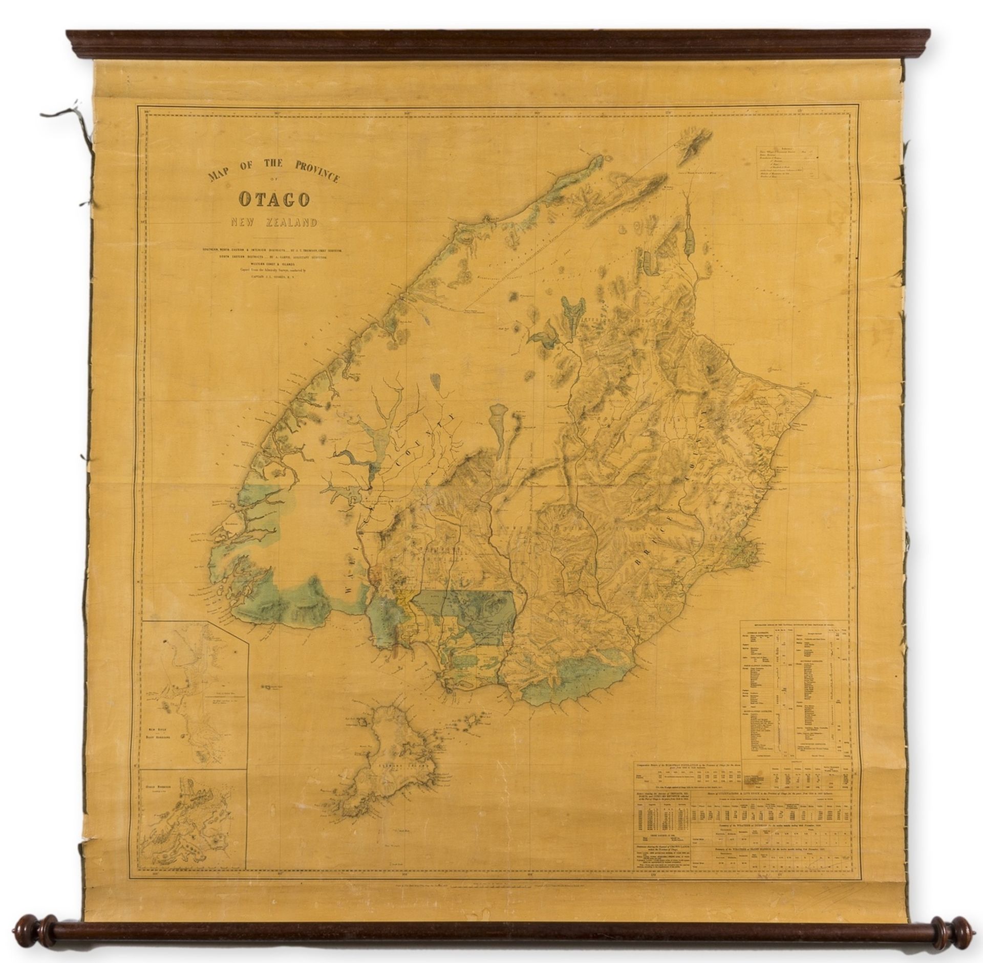 New Zealand.- Reid (John) Map of the Province of Otago New Zealand, 1859.