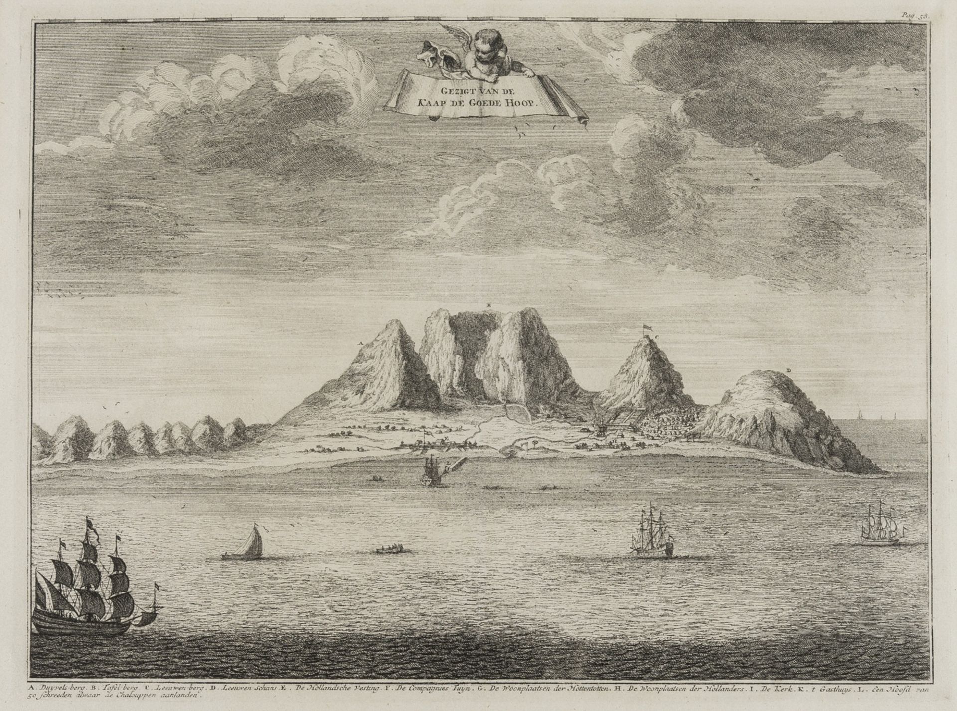 South Africa.- De L'Isle (Guillaume) Carta Geografica Capo del Buona Speranza, [circa 1750]; and … - Image 2 of 2