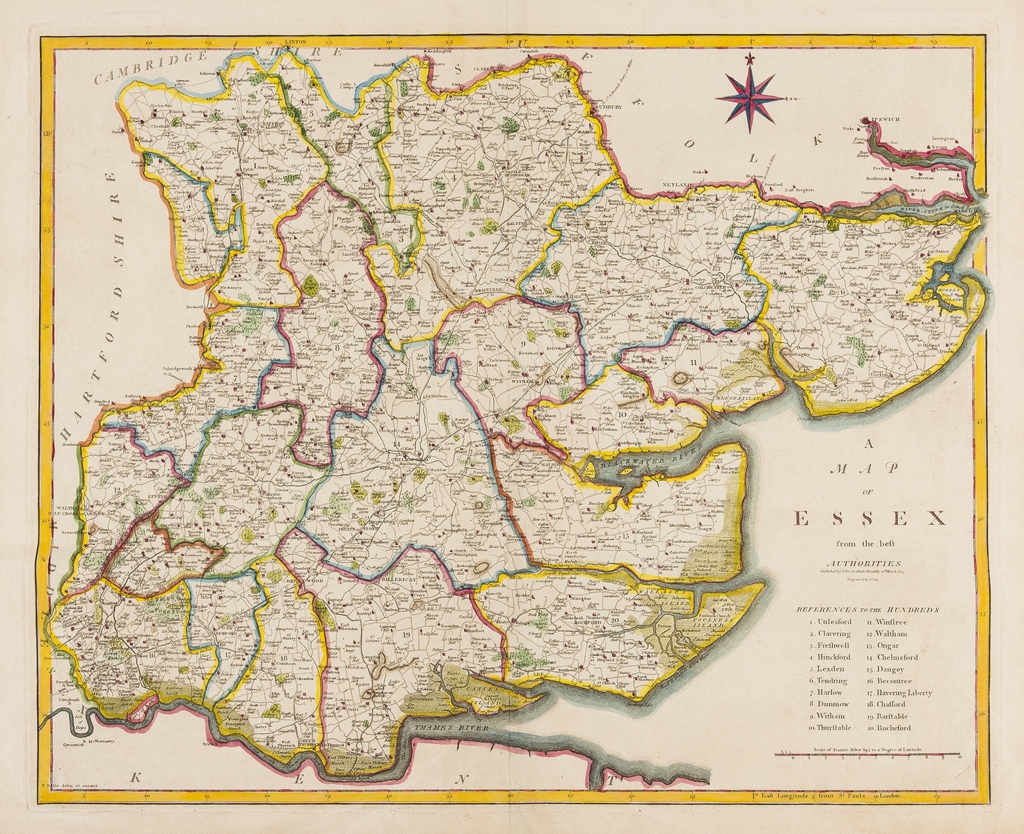 Essex.- Cary (John) A Map of Essex from the best Authorities, 1805; and 21 others (22)