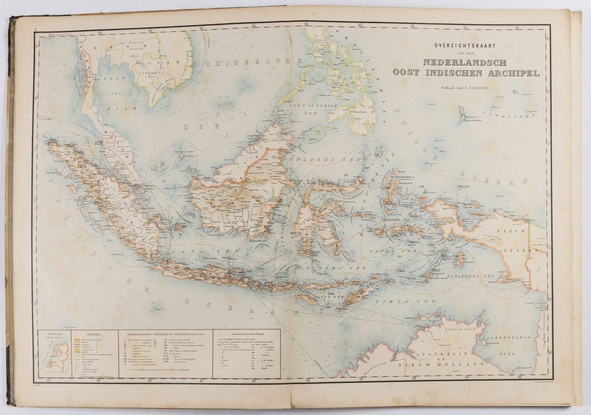 Indonesia.- Stemfoort (J.W.) and J.J. Ten Siethoff. Atlas van Nederlandsch Oost-Indië, 21 maps of … - Image 2 of 2