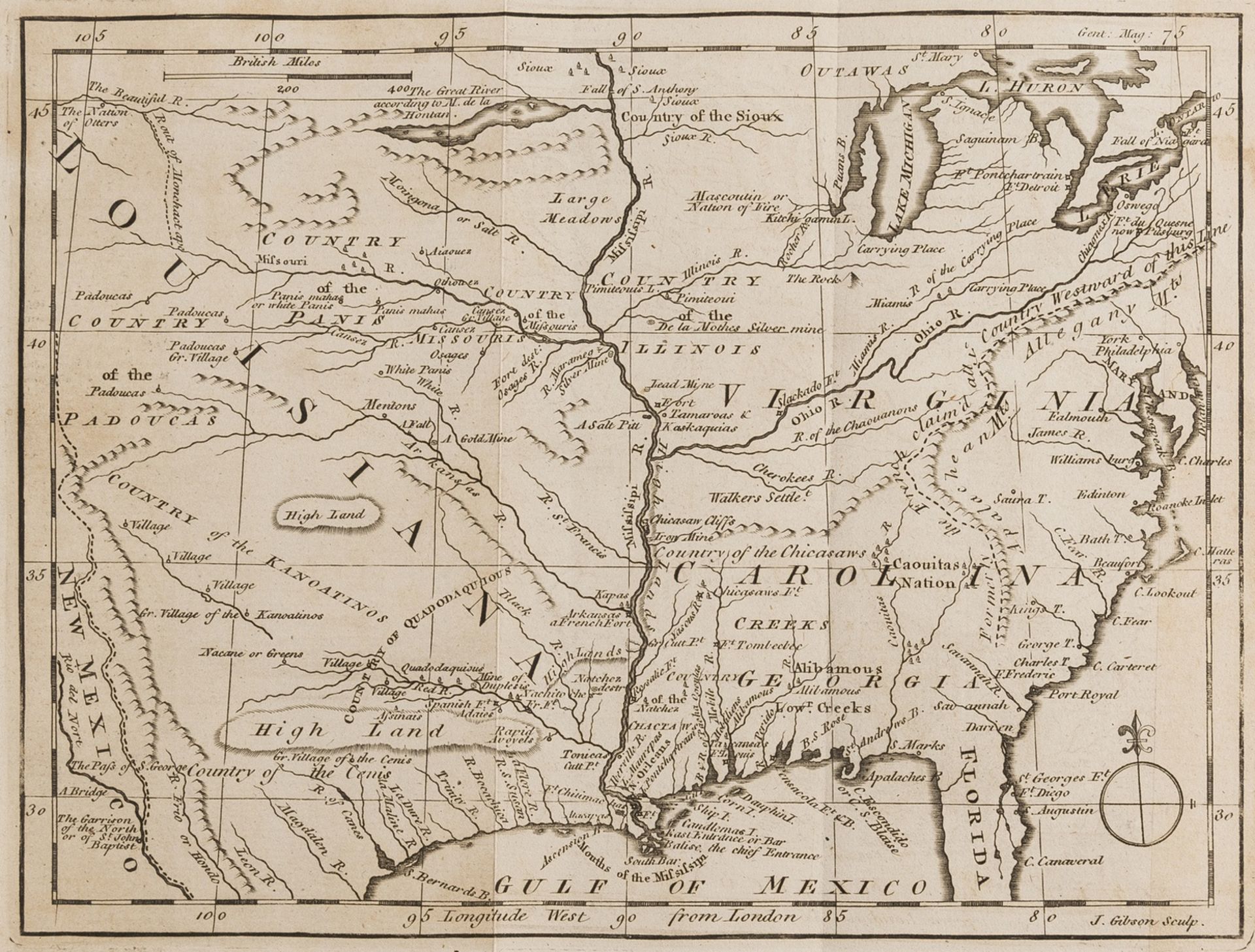 America.- Colonial Southern United States, Florida.- Gibson (John) A Map of the New Governments, …