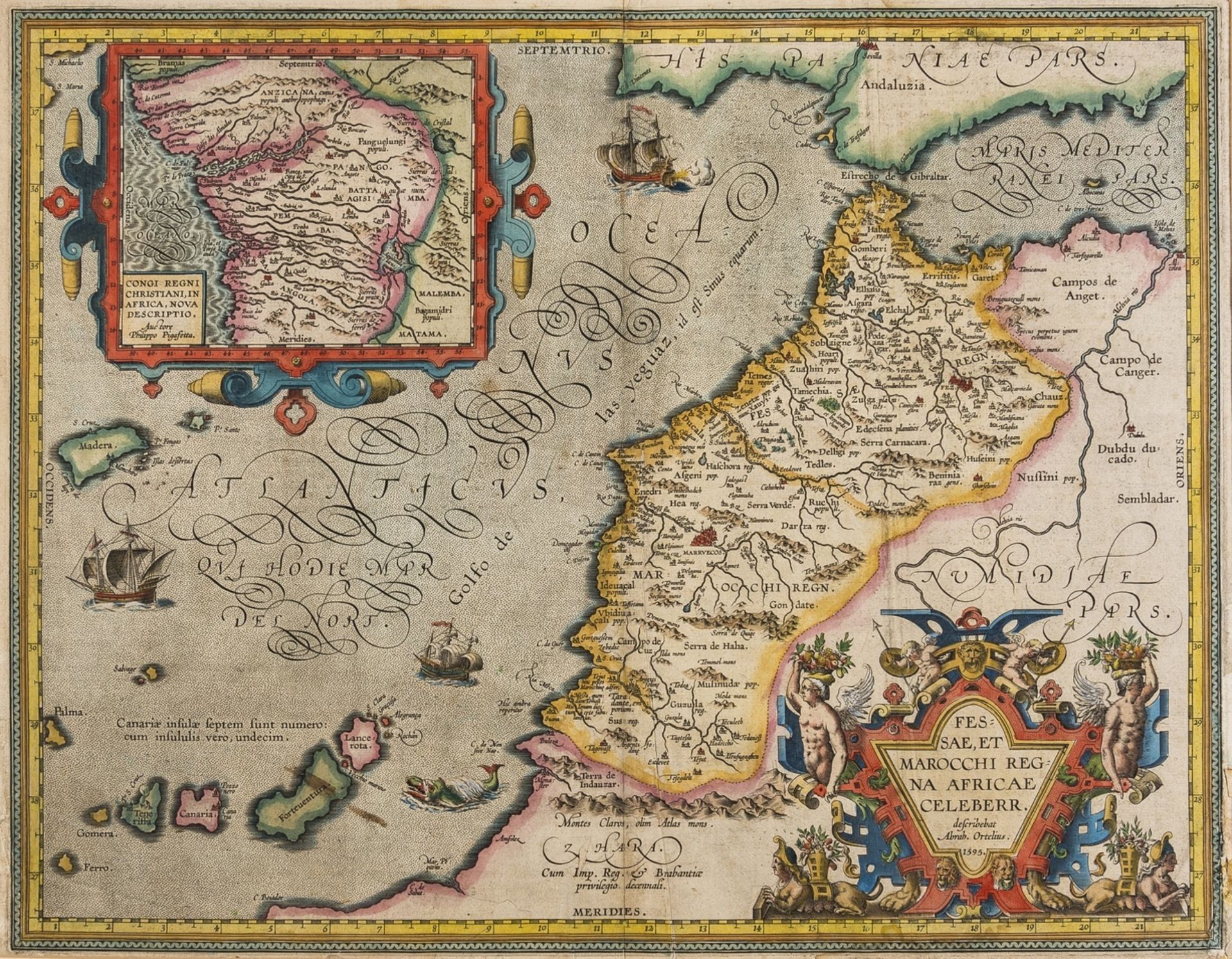 Africa.- Morocco.- Ortelius (Abraham) Fessae et Marocchi regna Africae celeberr describebat, c. …