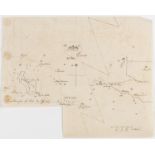 France.- Anonymous. Manuscript map chart of the Pointe du Raz, Brittany, [c. 1799]; and another (2)