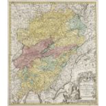 France.- Homann (Johann Baptist) Comitatus Burgundiae, [c. 1730].