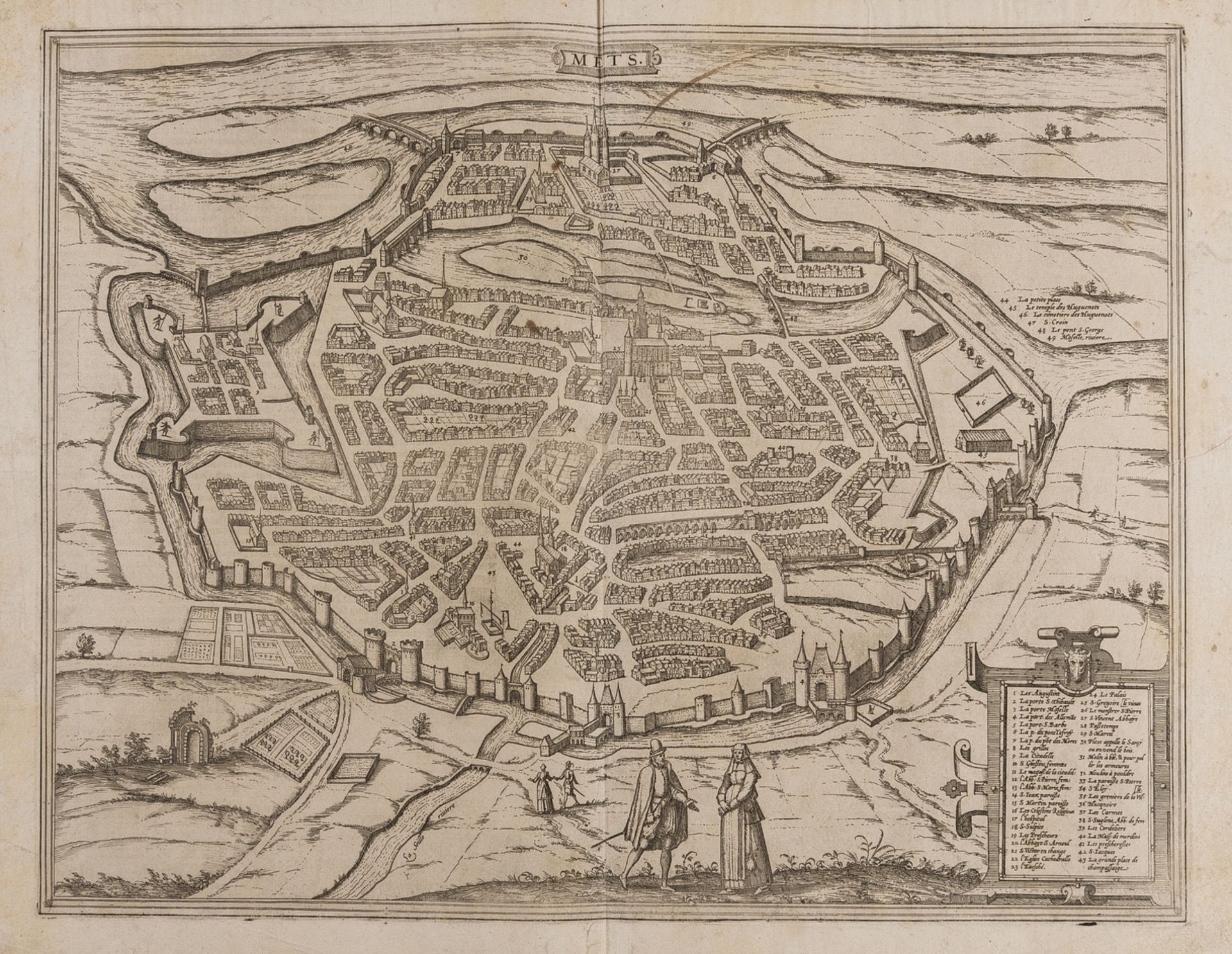 France.- Lorrain.- Braun (Georg) and Franz Hogenberg. Metz, c. 1575 [or slightly later]; and …