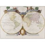 World.- Santini (Francois) and Jean Janvier. Mappe Monde ou Description du Globe Terrestre, [c. …