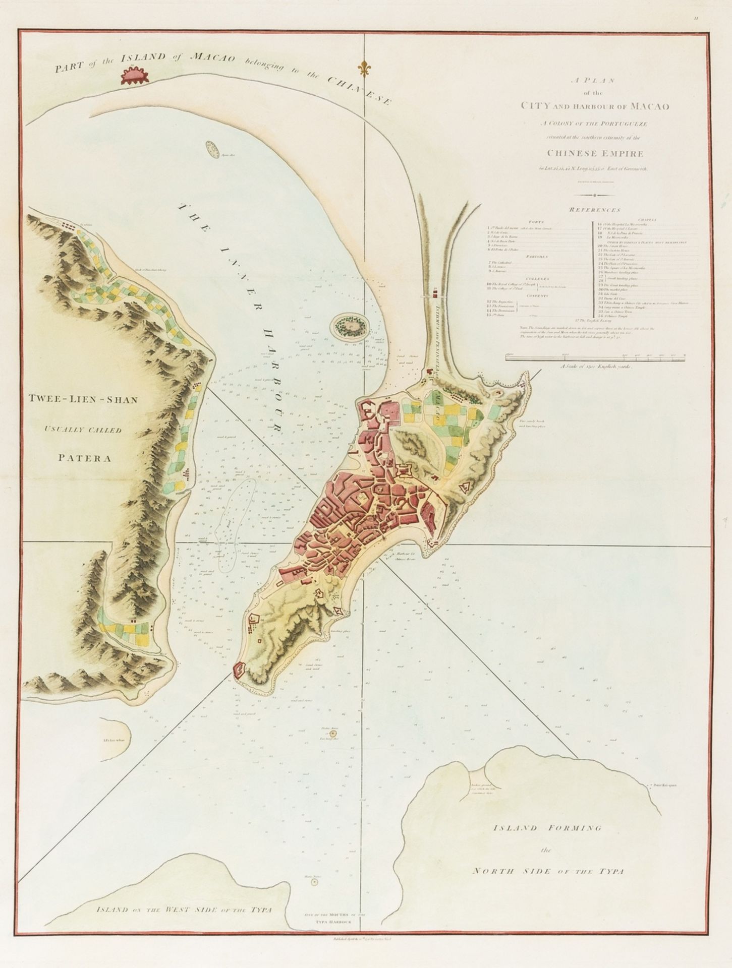 China.- Nicol (George) A Plan of the City and Harbour of Macao A Colony of the Portugueze Situated …