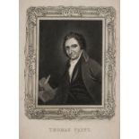 Paine (Thomas) 11 engraved portraits of Thomas Paine, 1 by Sharp after Romney, 1791-1809.