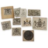 Bookplates.- Collection of c. 110 bookplates, [18th & 19th centuries].