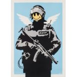 Banksy (b.1974) Flying Copper