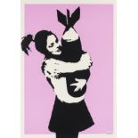 Banksy (b.1974) Bomb Love (Bomb Hugger)