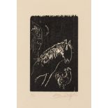 Marc Chagall (1887-1985) L'Ecuyère et le Coq (Kornfeld 84 III b)