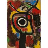 Joan Miro (1893-1983) (after) Two Pochoirs from 'Cartones' (Cramer 103)