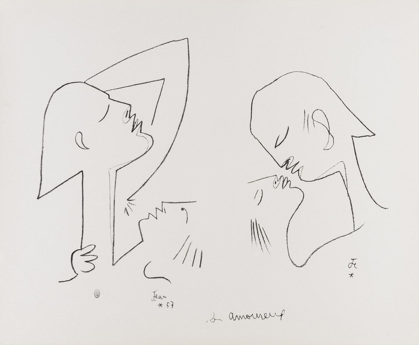 Jean Cocteau (1889-1963) Les Amoreux