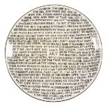 Grayson Perry (b.1960) 100% Art Plate