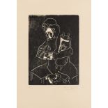 Marc Chagall (1887-1985) Juif à la Thora (Kornfeld 35 c)