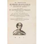 Machiavelli (Niccolò) Tutte le opere...divise in V. Parti., [?Geneva], no printer, 1630.