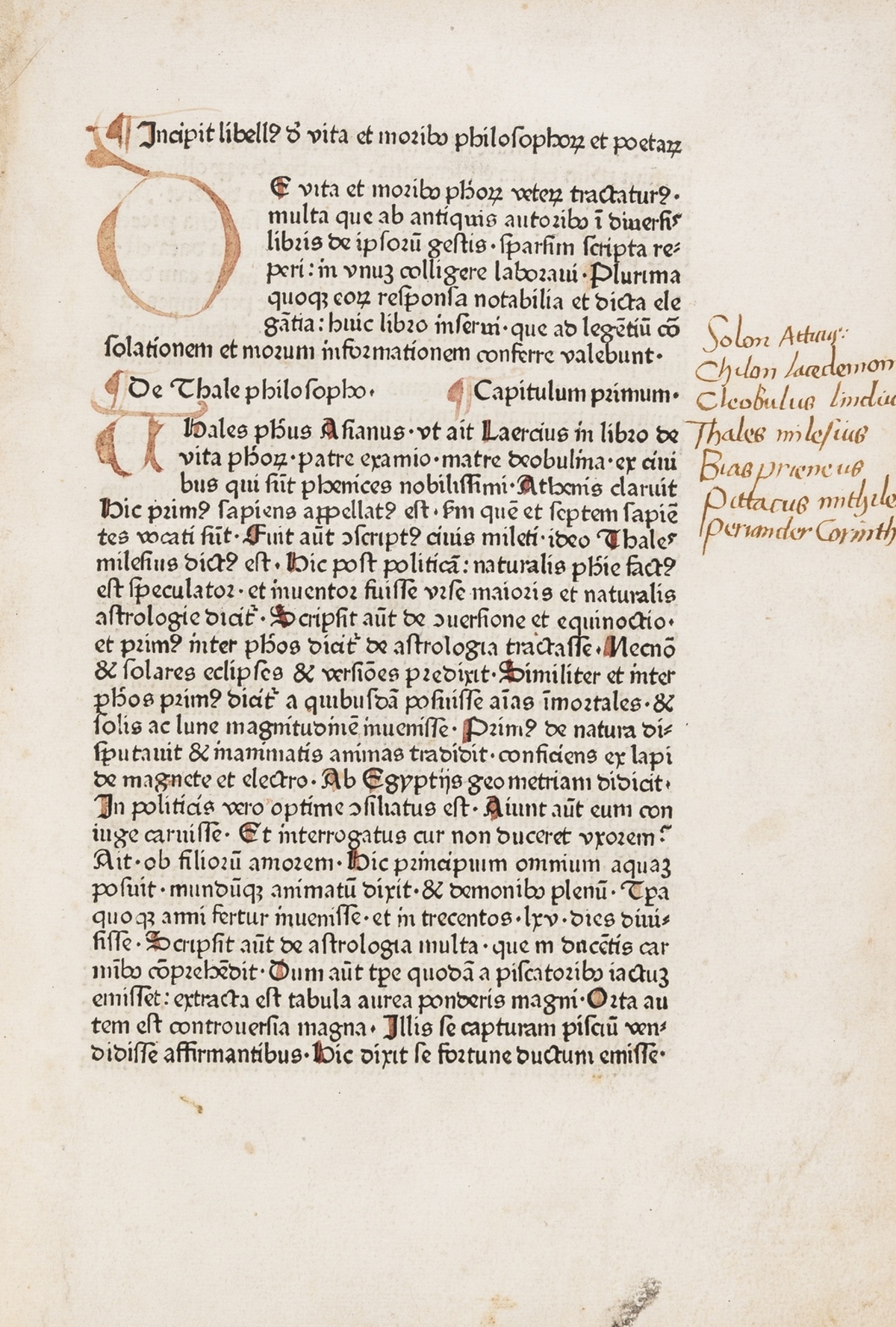 Burlaeus (Gualtherus) De vita et moribus philosophorum [short edition], [Nuremberg], Friedrich …