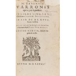 Agriculture.- Estienne.- Varro (Marcus Terentius) Opera quæ supersunt, [Geneva], [Henri Estienne], …