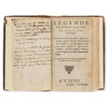 Dagonneau (Jean) Legende de Domp Claude de Guyse, abbe de Cluny, no place, no printer, 1581; and …