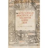 Gellius (Aulus) Noctium atticarum libri XIX, Basel, [Andreas Cratander for Ludwig Hornken], 1519 …