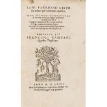 Parrasio (Aulo Giano) Liber de rebus per epistolam quæsitis. Adiuncta est Francisci Campani …