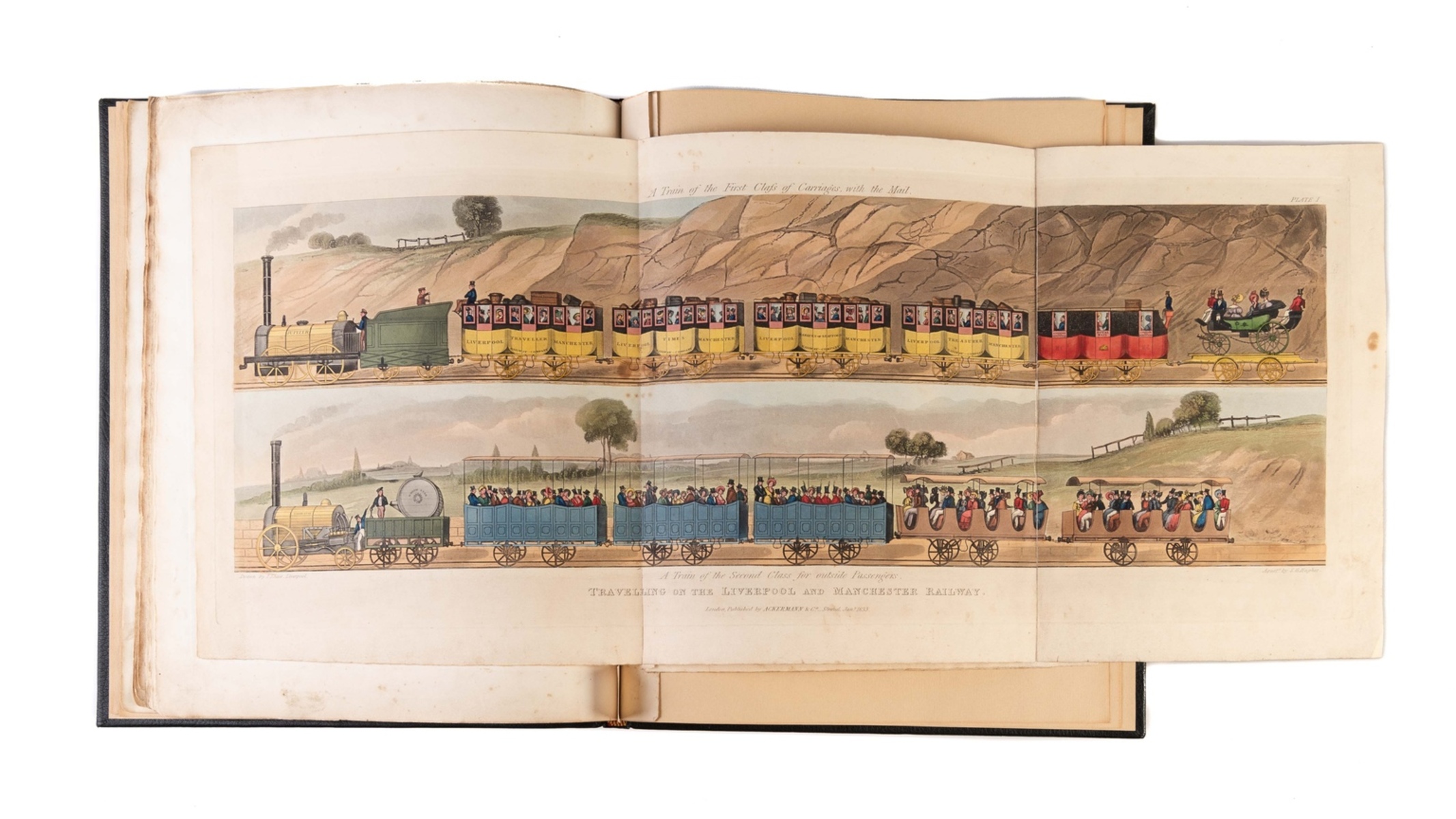 Bury (Thomas Talbot) Coloured Views on the Liverpool and Manchester Railway, second edition, with …