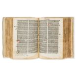 Bible, Latin.- Biblia latina, edited by Petrus Angelus de Monte Ulmi, Venice, Hieronymus de …